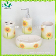 Sunflower Ceramic Bathroom Accessory,Practical Bathroom Accessory